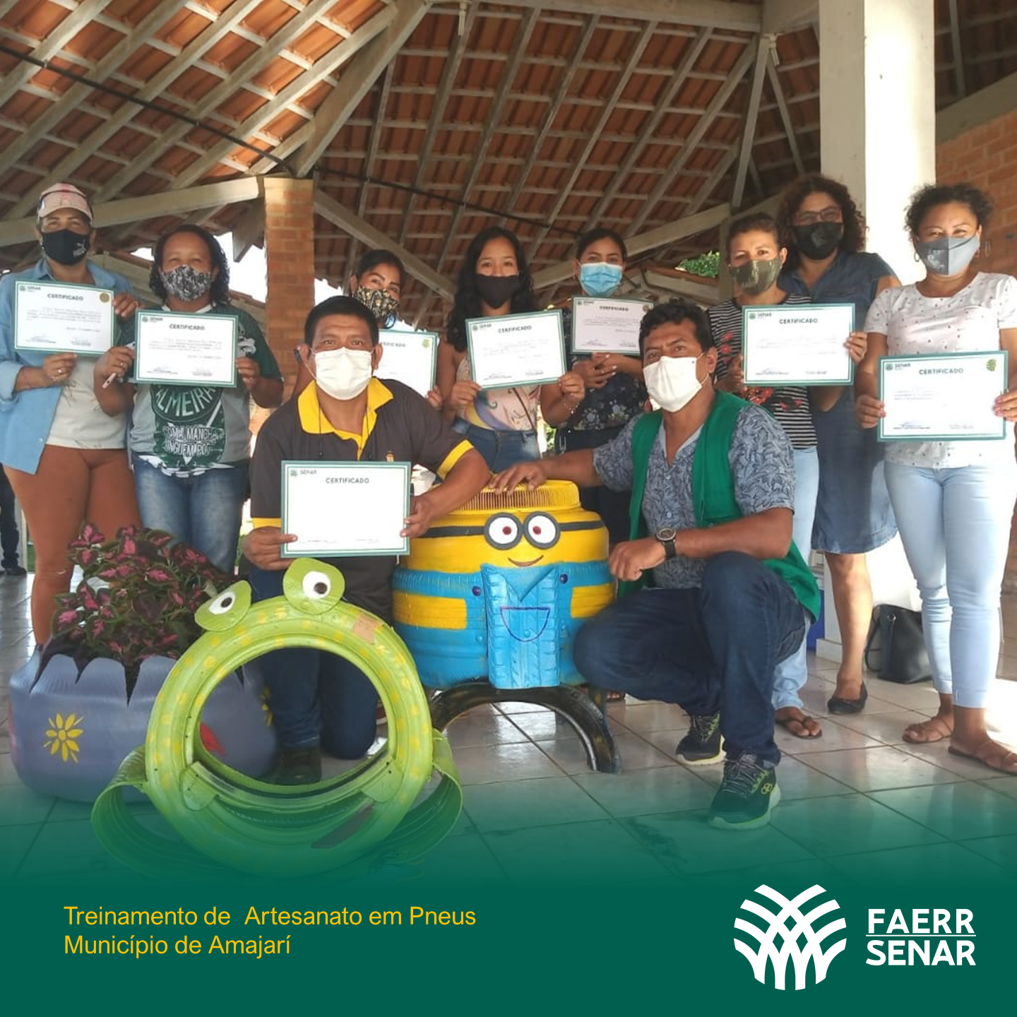 ARTESANATO EM PNEUS AMAJARI